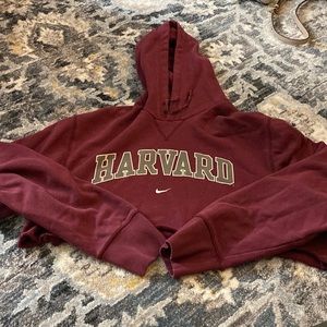 Harvard Sweatshirt. Crop Top